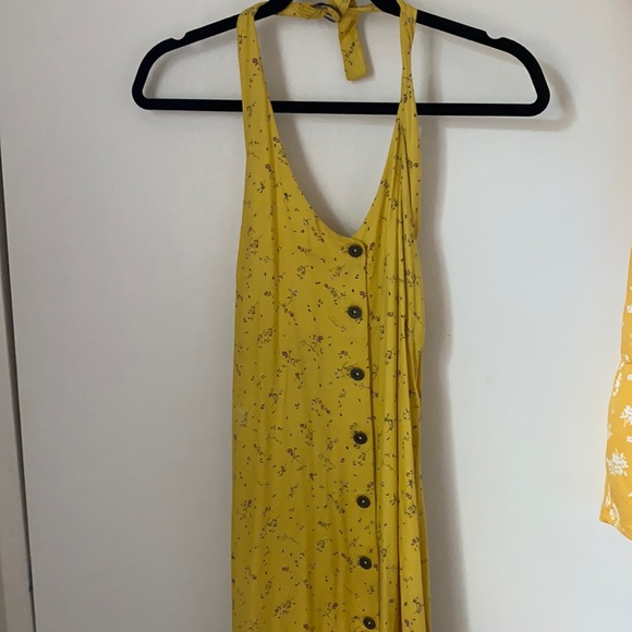 RVCA Yellow Halter Dress - Picture 1 of 4